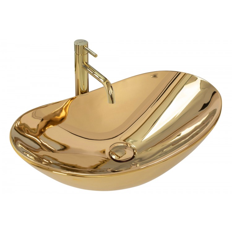 Накладной умывальник Rea Royal Gold